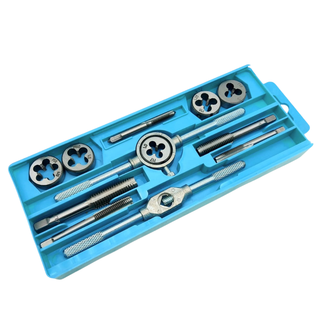 TorqueMax™ Pro - Kit De Machuelos y  Tarraja X 12 Piezas