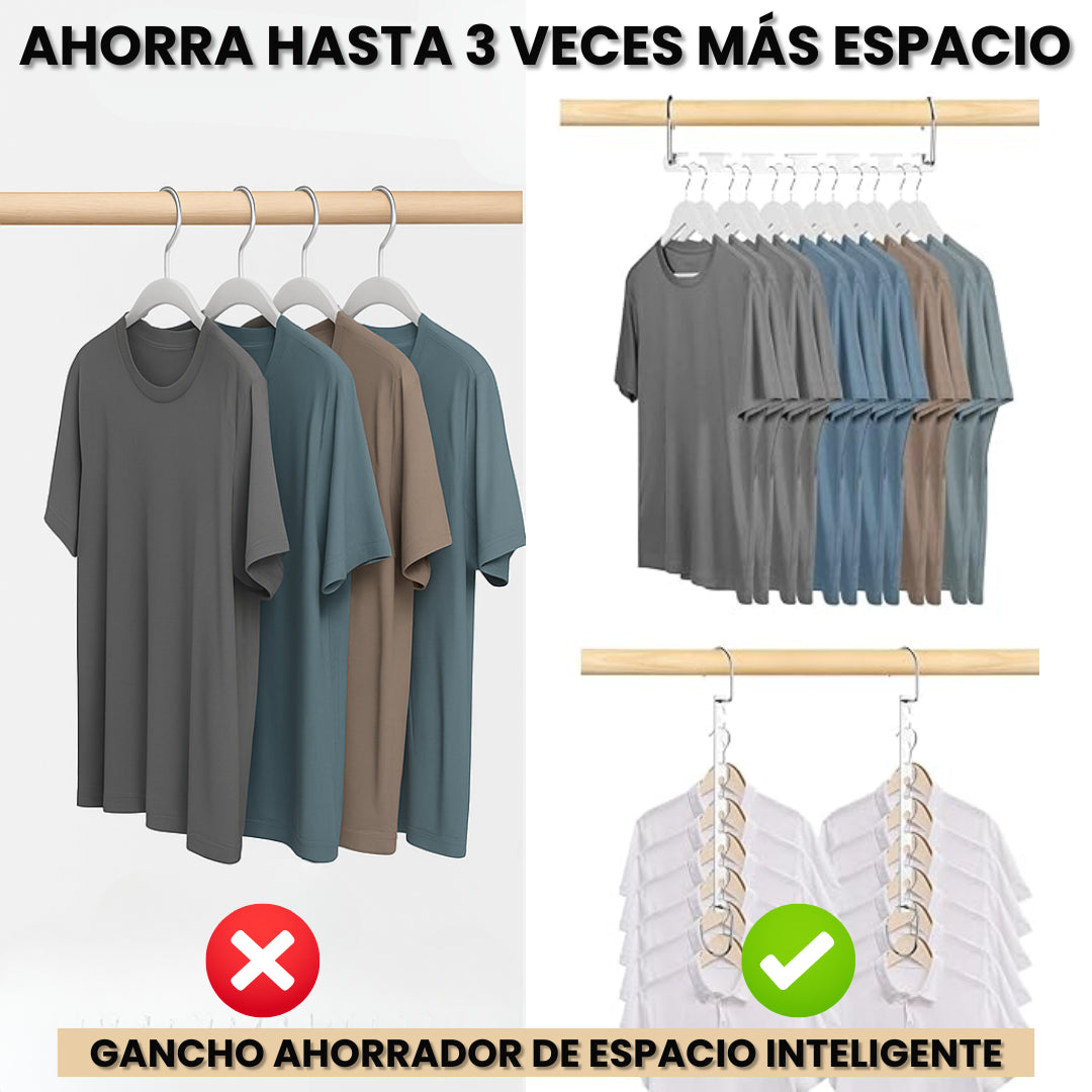 MultiOrden™ Gancho Organizador Inteligente Paga 4 Lleva 6