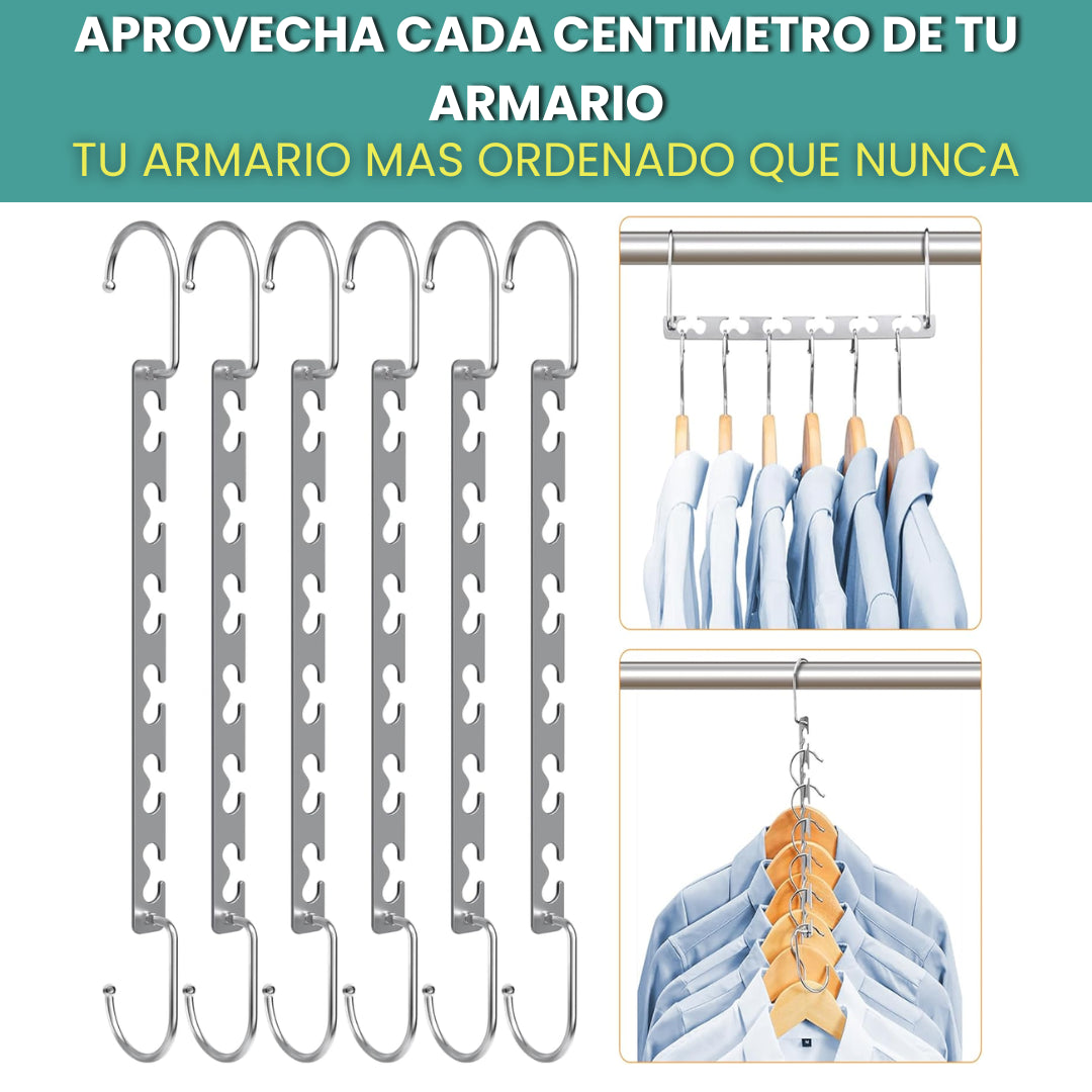 MultiOrden™ Gancho Organizador Inteligente Paga 4 Lleva 6