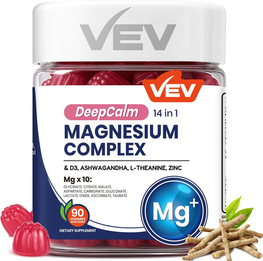 VEV Deep Calm - Gomitas 14 en 1 con complejo de magnesio