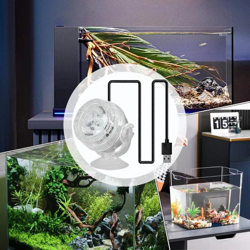 AquaGlow™ - Foco Led Rgb Sumergible Para Acuario
